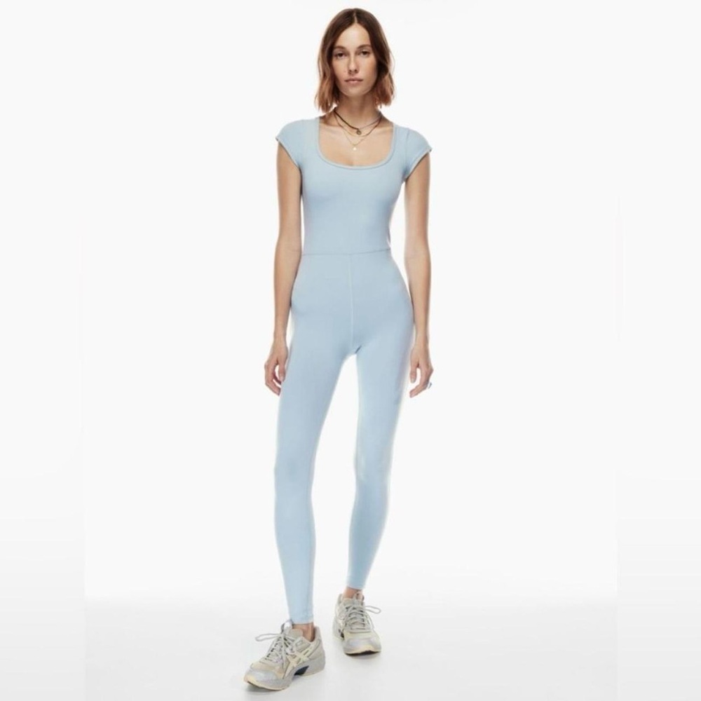 Aritzia Light Blue Scoop Neck Jumpsuit
